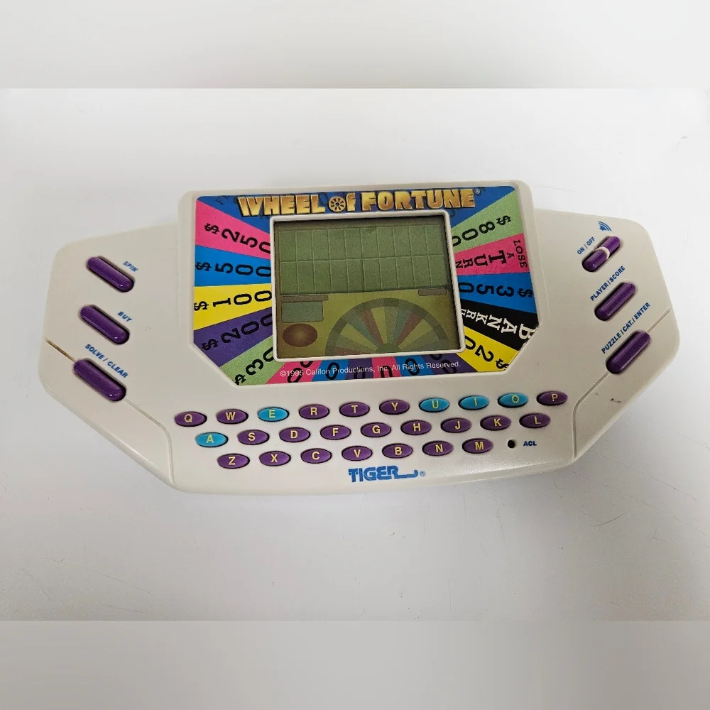 Vintage 1995 Wheel of Fortune Handheld Game - Tiger Electronics